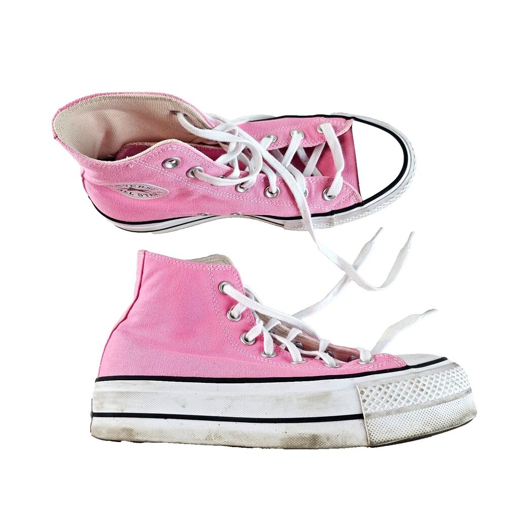 Converse Chuck Taylor All Star Lift Womens 7 Pink Platform High Top Sneakers